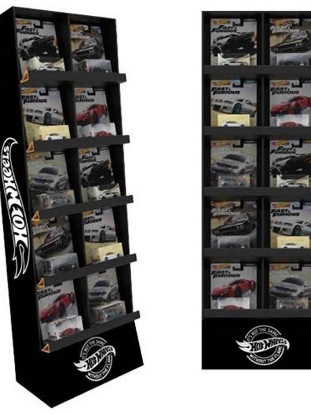 NEW Hot Wheels Premium Diecast Toy Car Vehicle 41x14x7” Floor Case Display Stand